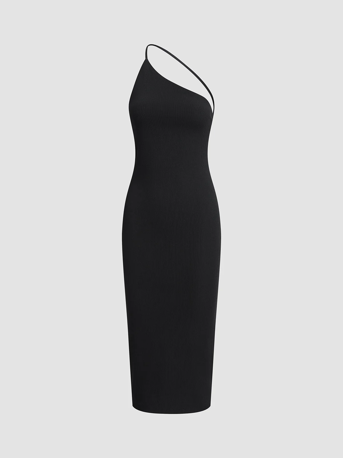 Asymmetrical Strap Open Back Midi Dress - Image 4