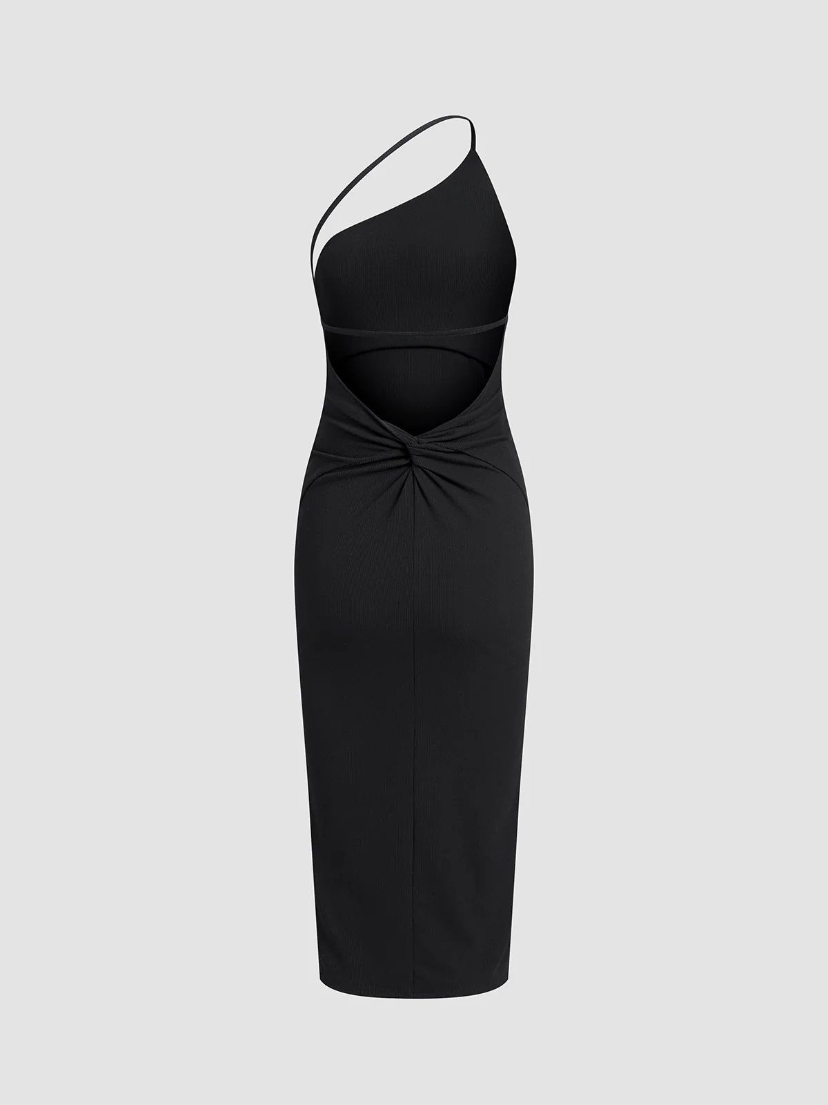 Asymmetrical Strap Open Back Midi Dress - Image 5