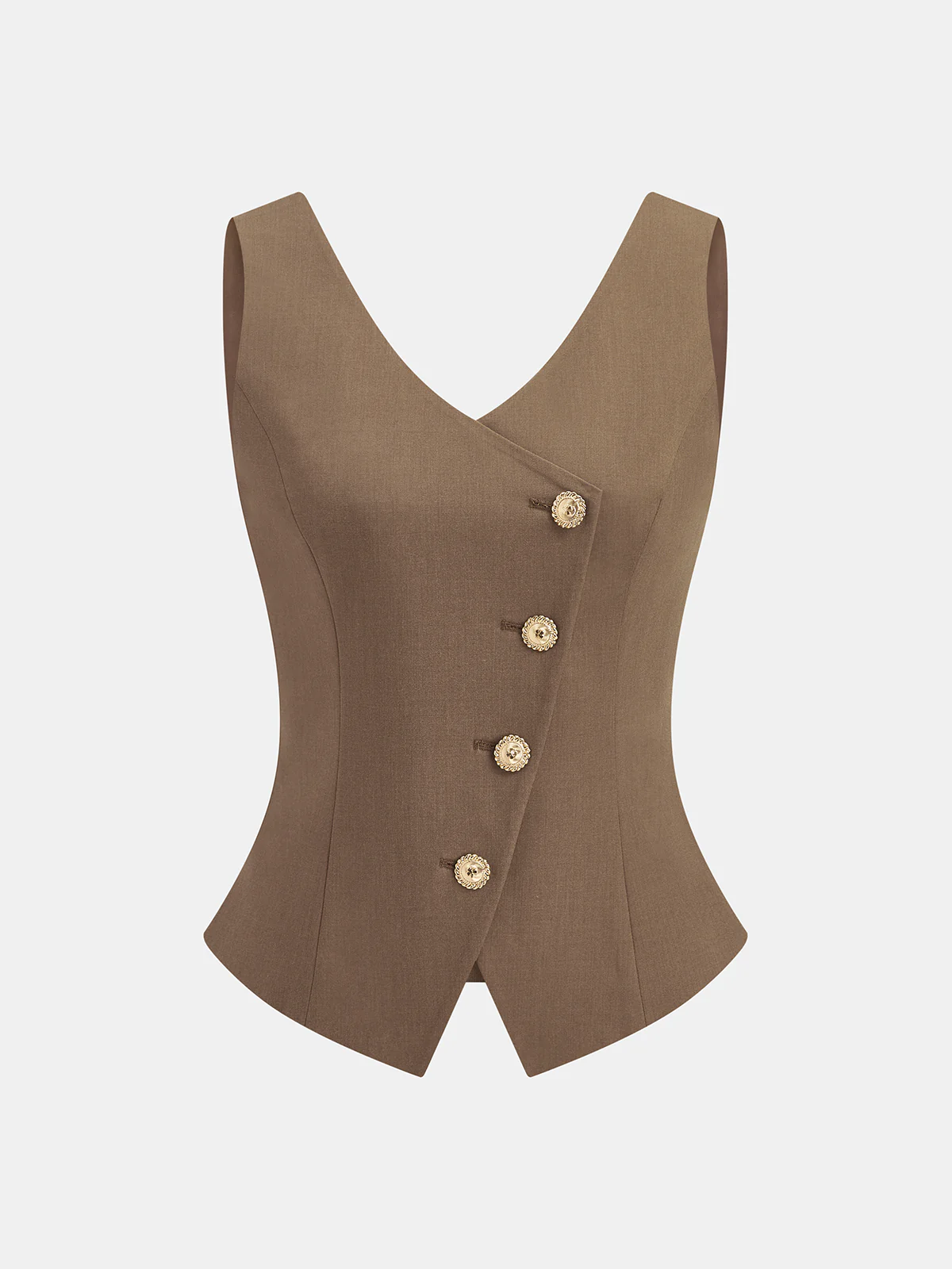 Asymmetrical Tailored Vest & Skort Set - Image 2