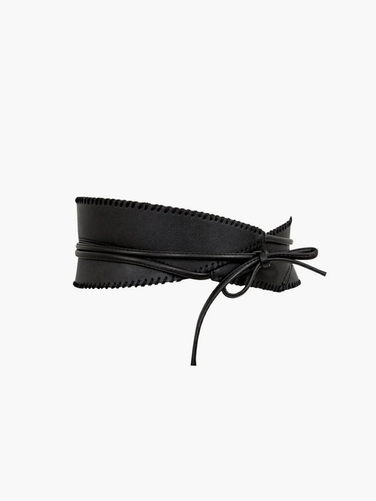 Asymmetrical Wide Tie Belt - Image 3