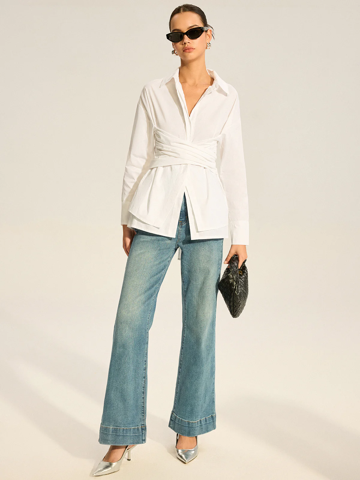 Back Bow Long-Sleeve Shirt - Image 2