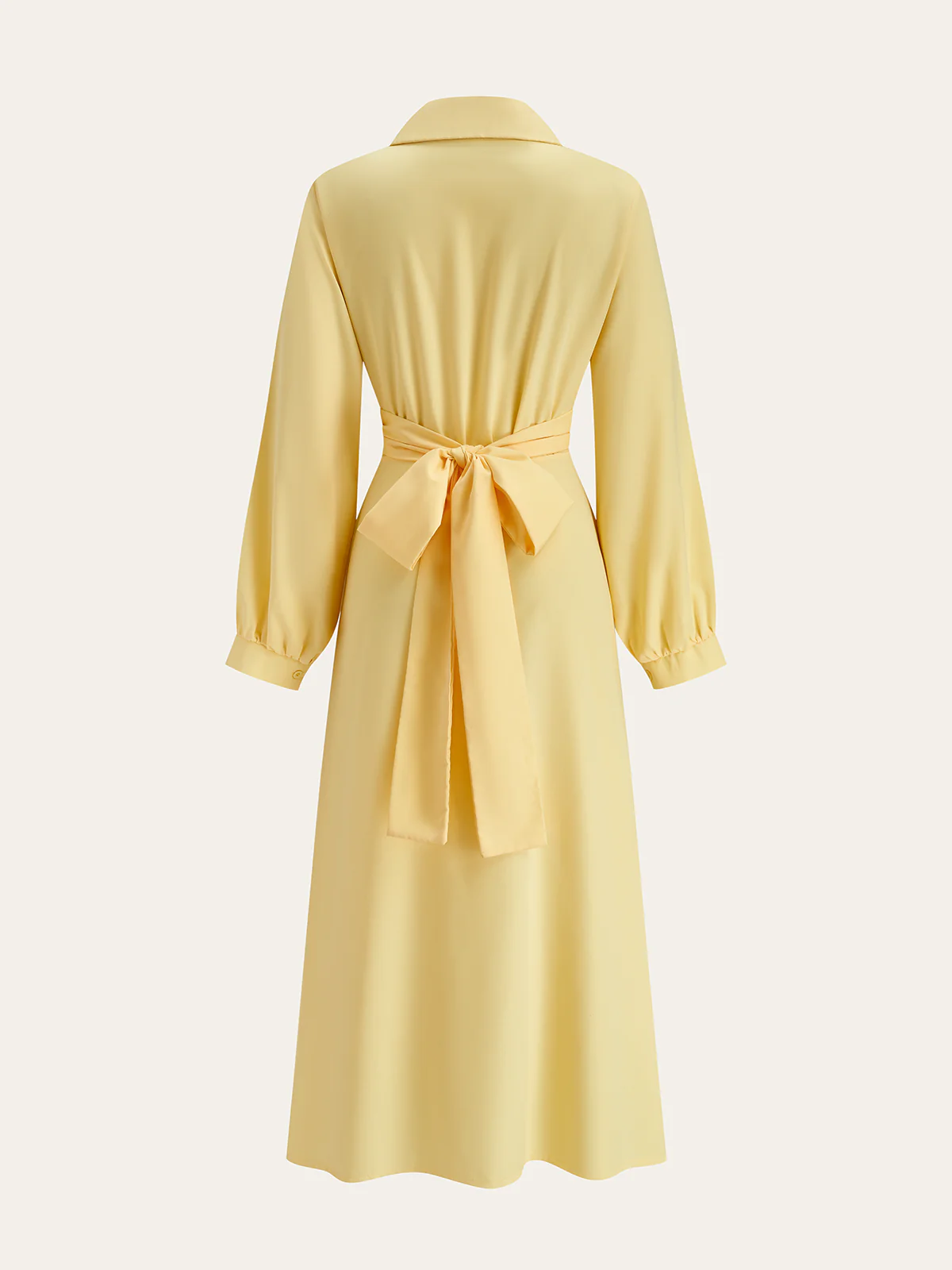 Back Bow Tie Shirt Dress - Image 2