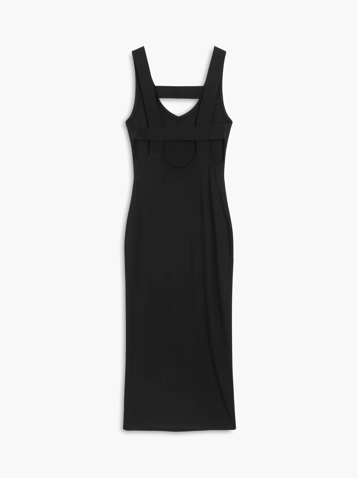 Back Cutout Knit Midi Dress - Image 3