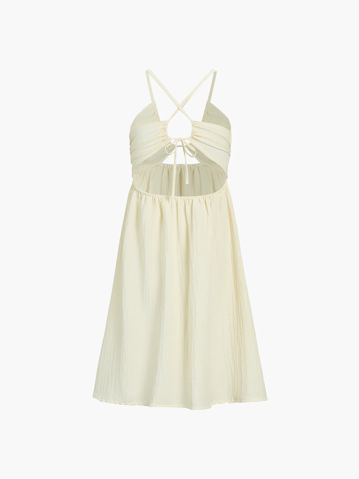 Backless Criss Cross Split Midi Dress - Image 3
