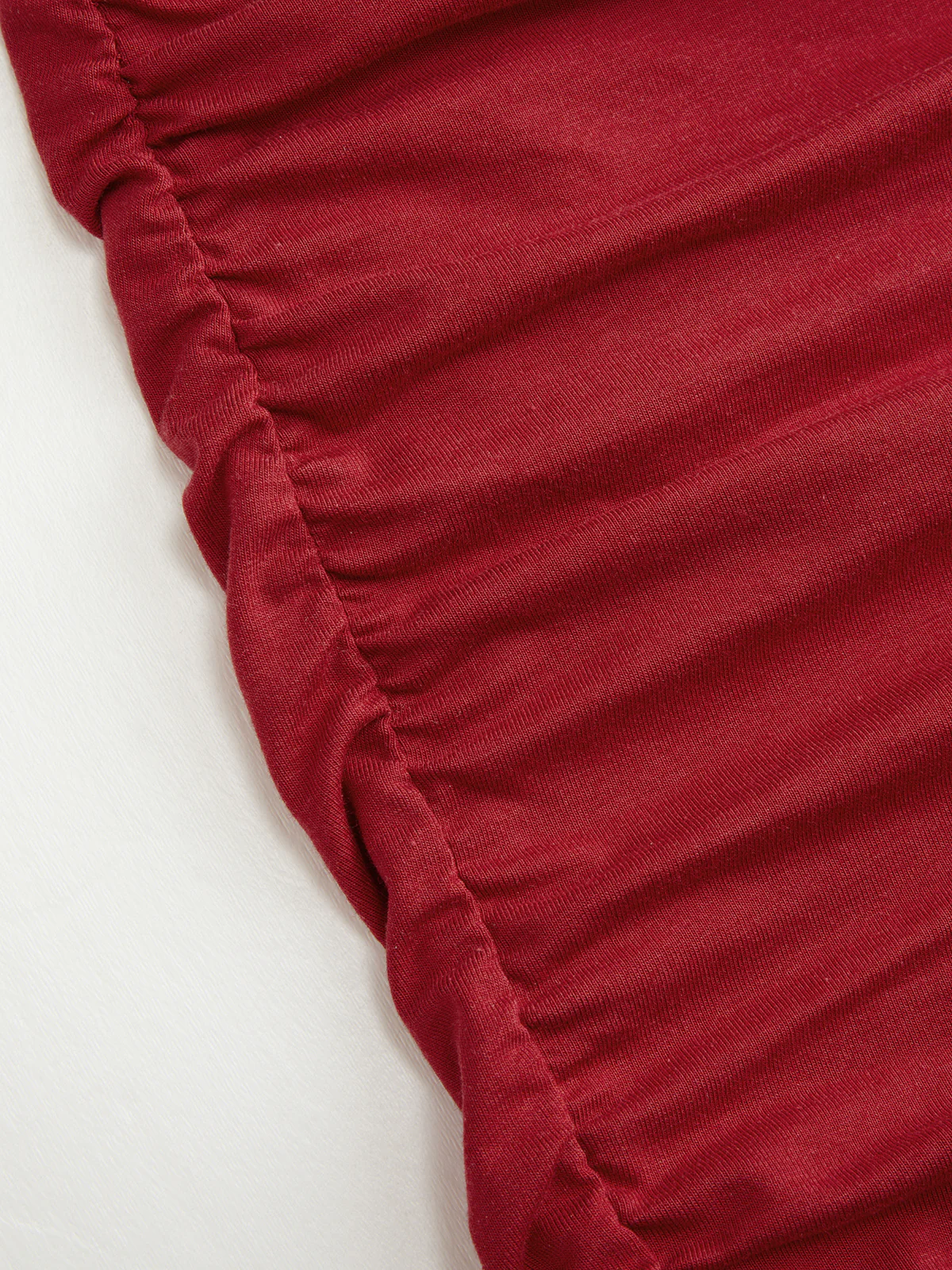 Backless Draped Ruched Mini Dress - Image 3