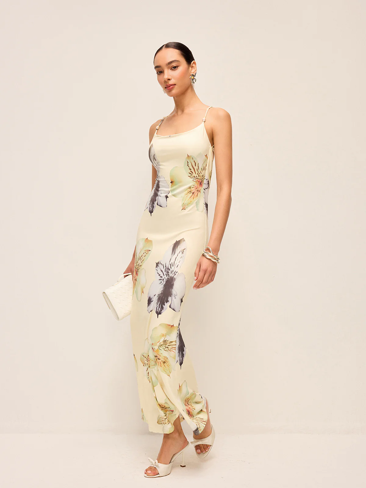 Backless Lace-Up Floral Dress - Image 6