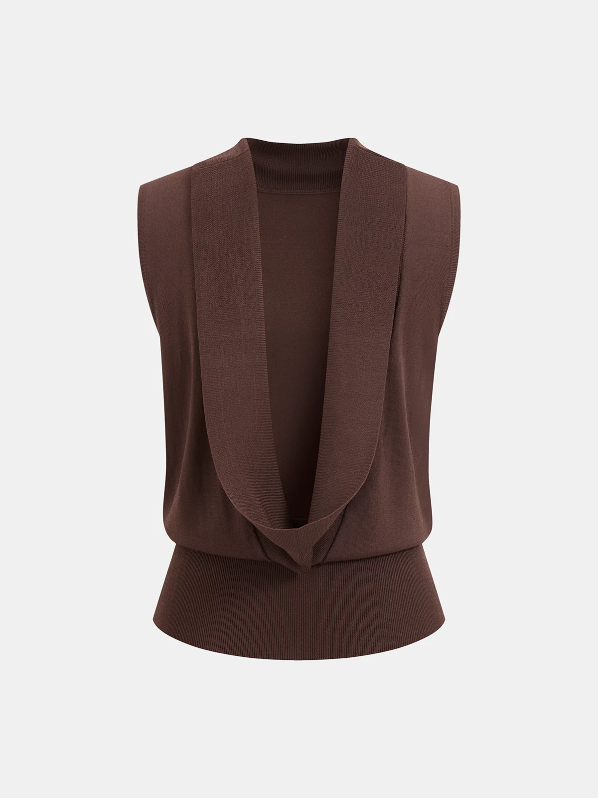 Backless Sleeveless Knit Top - Image 3