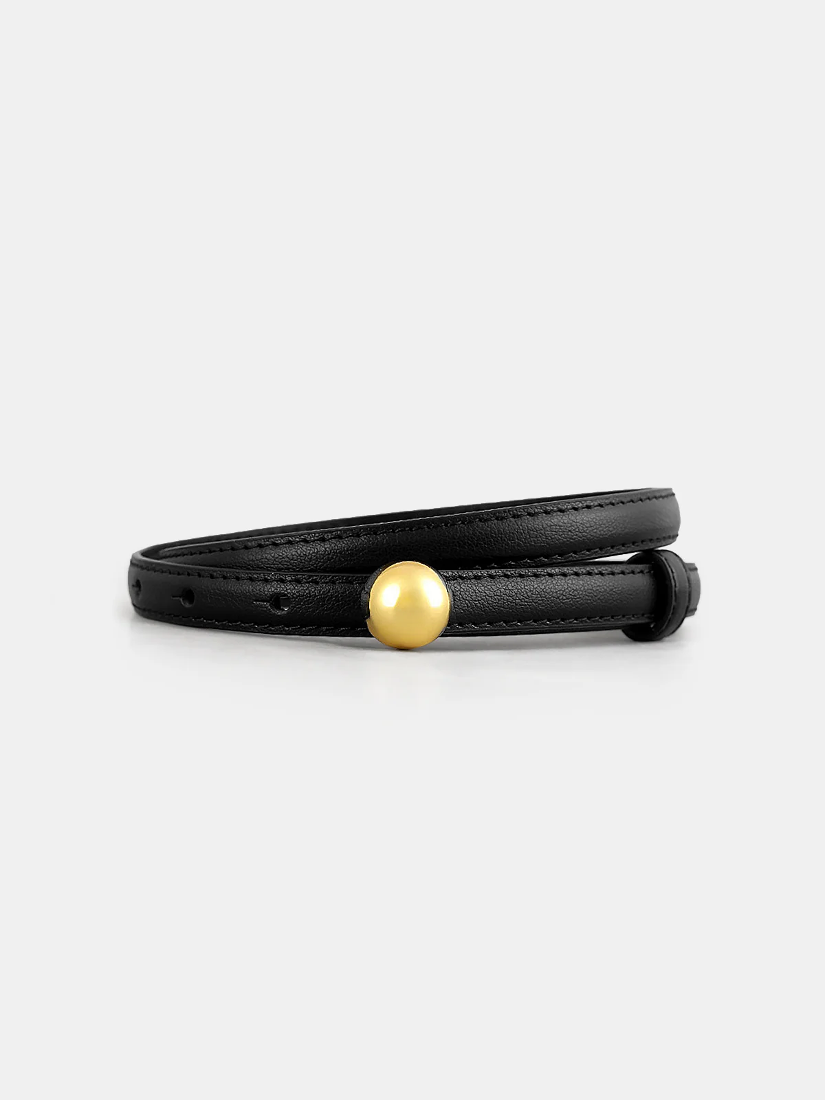 Ball Buckle Thin Belt - Image 2