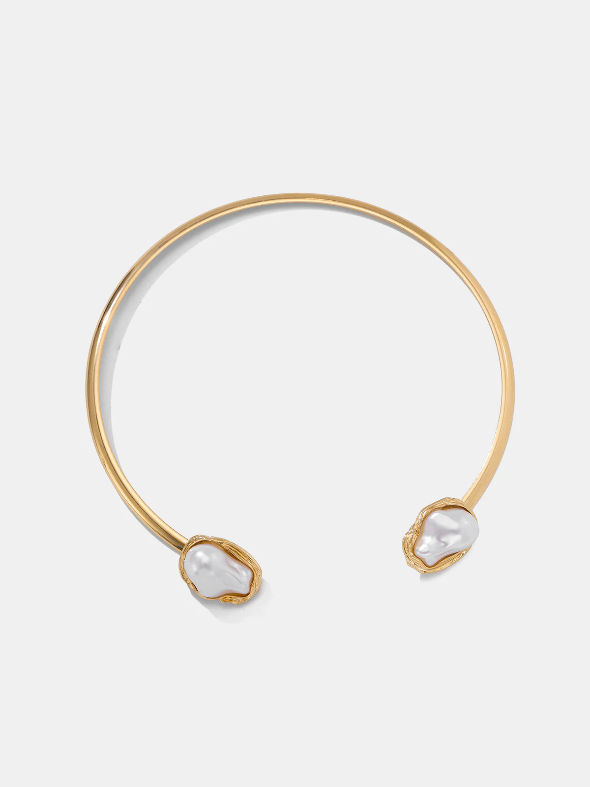 Baroque Pearl Open Choker Necklace - Image 3