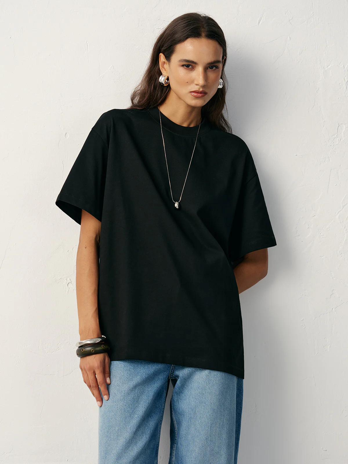 Basic Cotton Oversized T-Shirt - Image 2