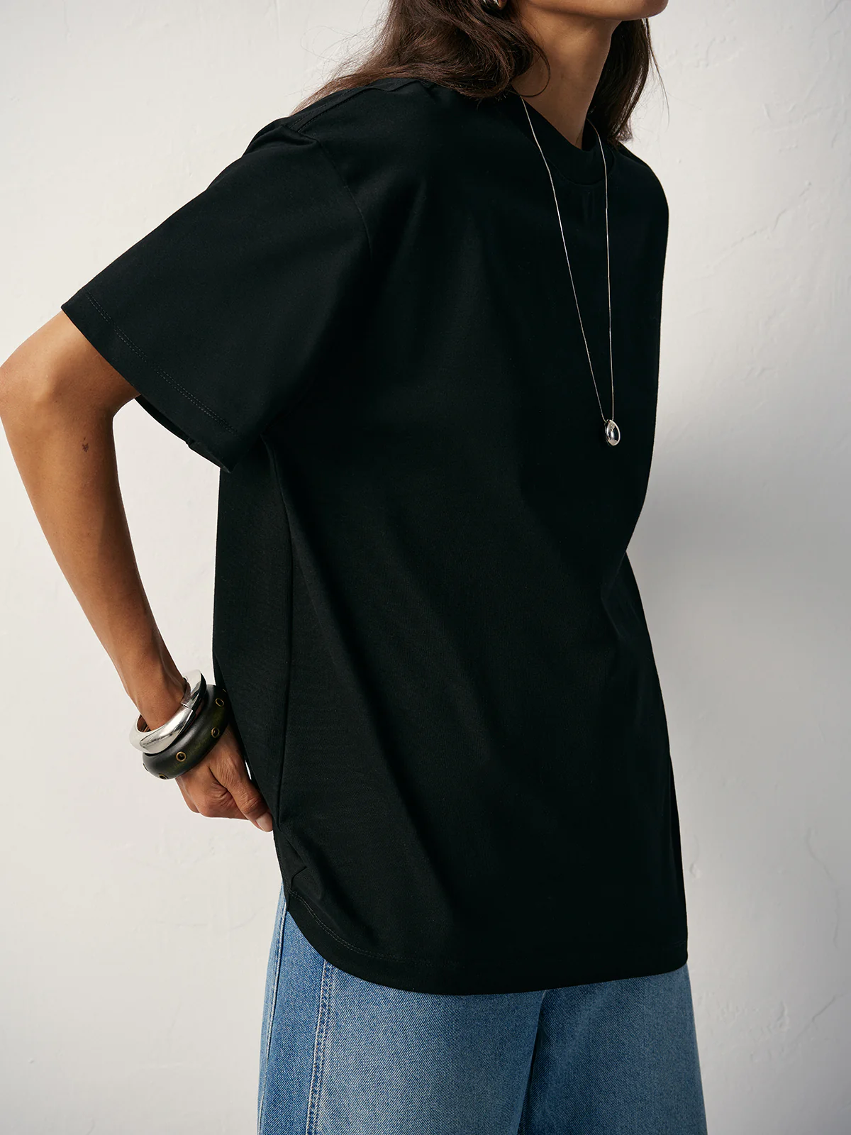 Basic Cotton Oversized T-Shirt - Image 5