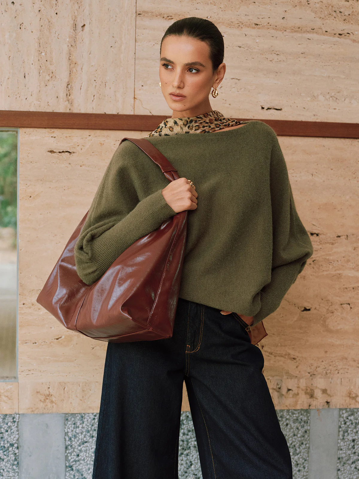 Batwing Sleeve Sweater - Image 4