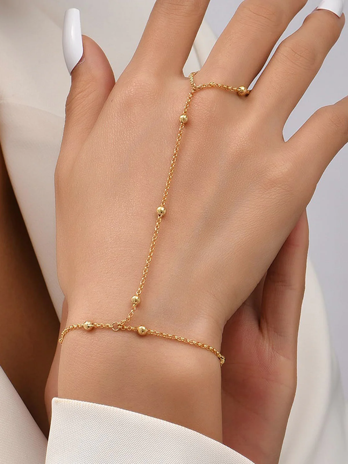 Bead Chain Mittens Bracelet - Image 2