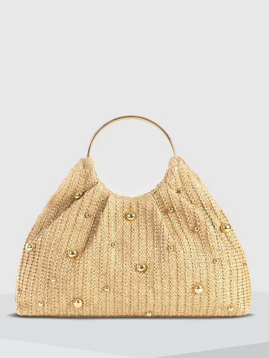 Beaded Crochet Hobo Bag - Image 4
