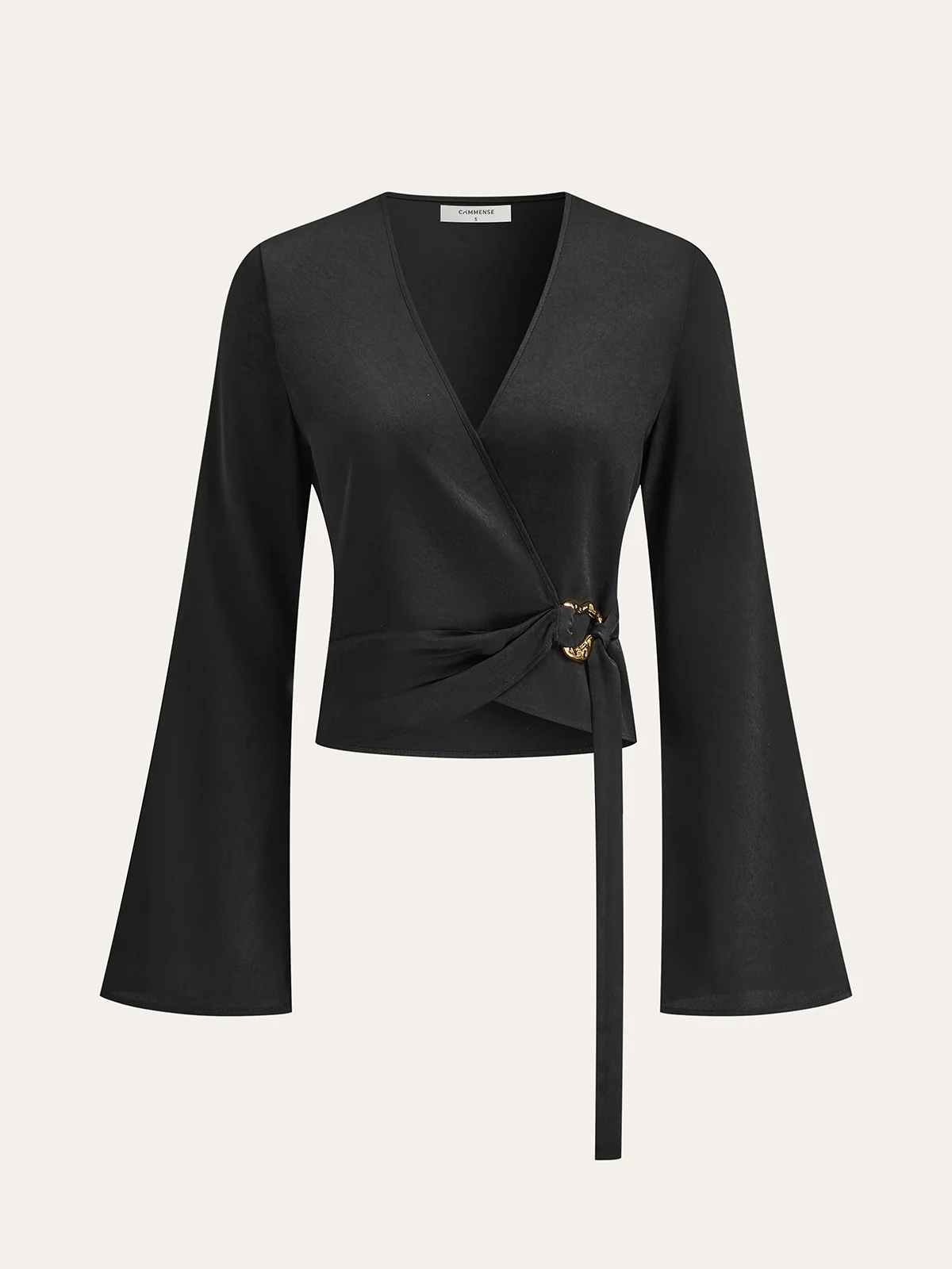 Bell Sleeves Wrap Top - Image 2