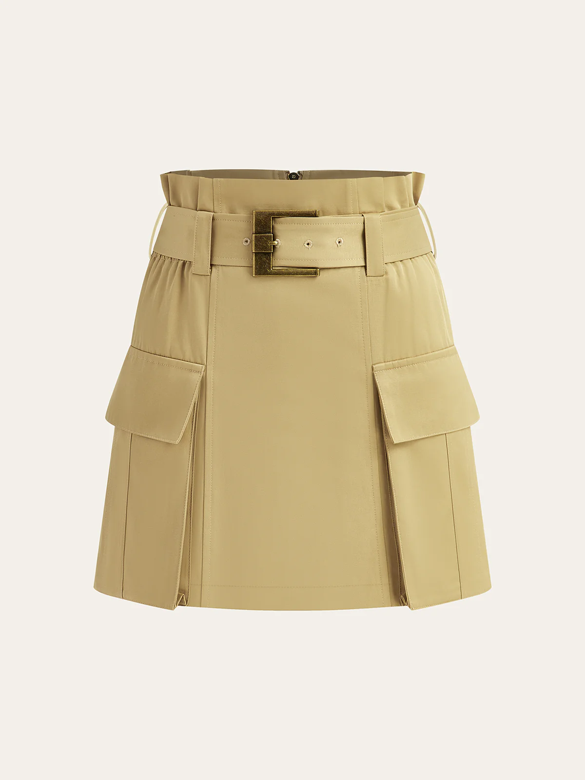 Belted Cargo Mini Skirt