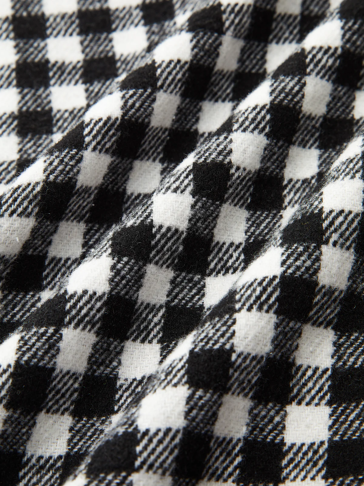 Belted Checkered Collared Jacket - Image 6