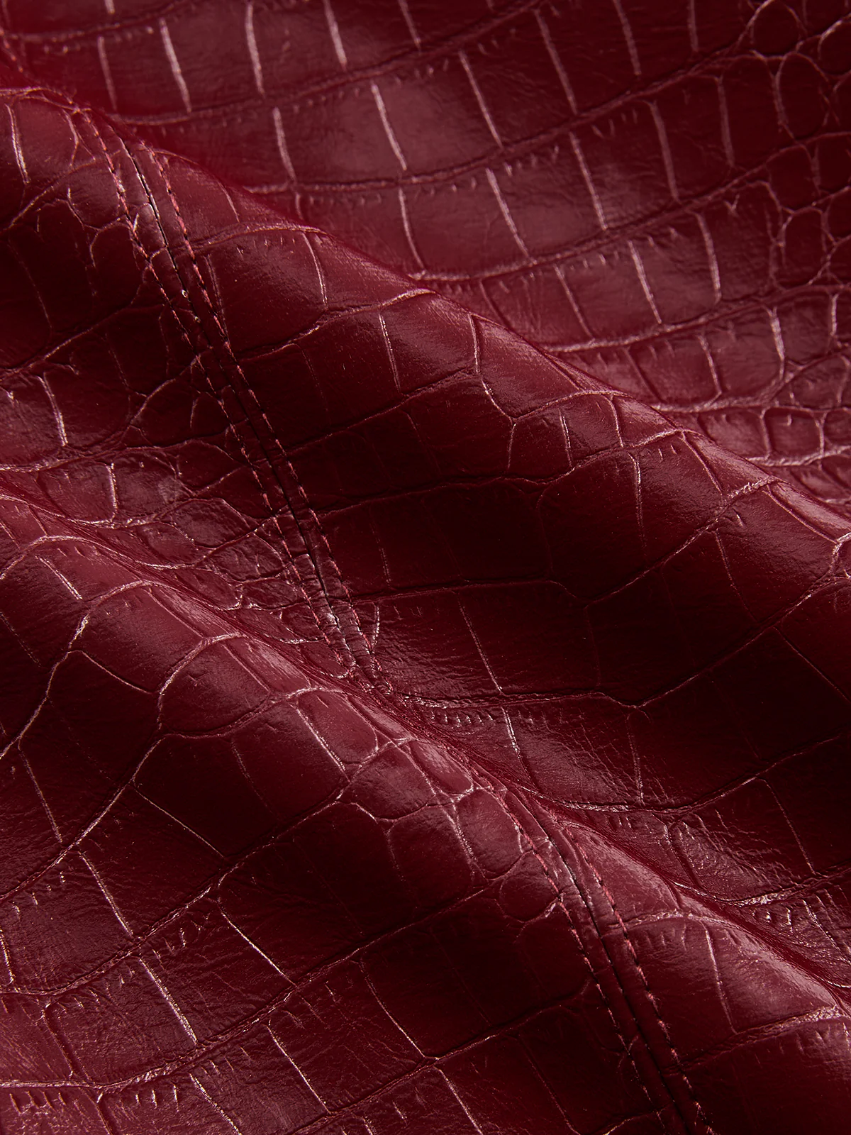 Belted Crocodile-Embossed Blazer - Image 11