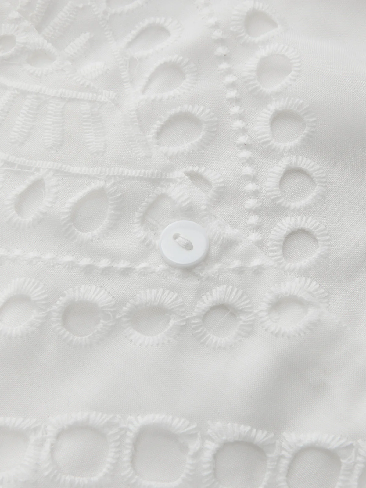Belted Eyelet Embroidery Halter Mini Dress - Image 4