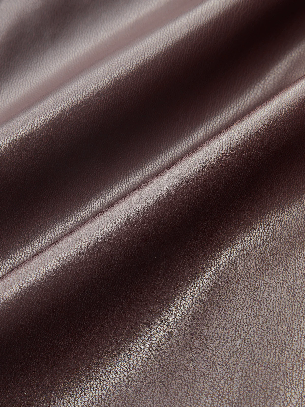 Belted Faux Leather Shirt Dress - Image 3