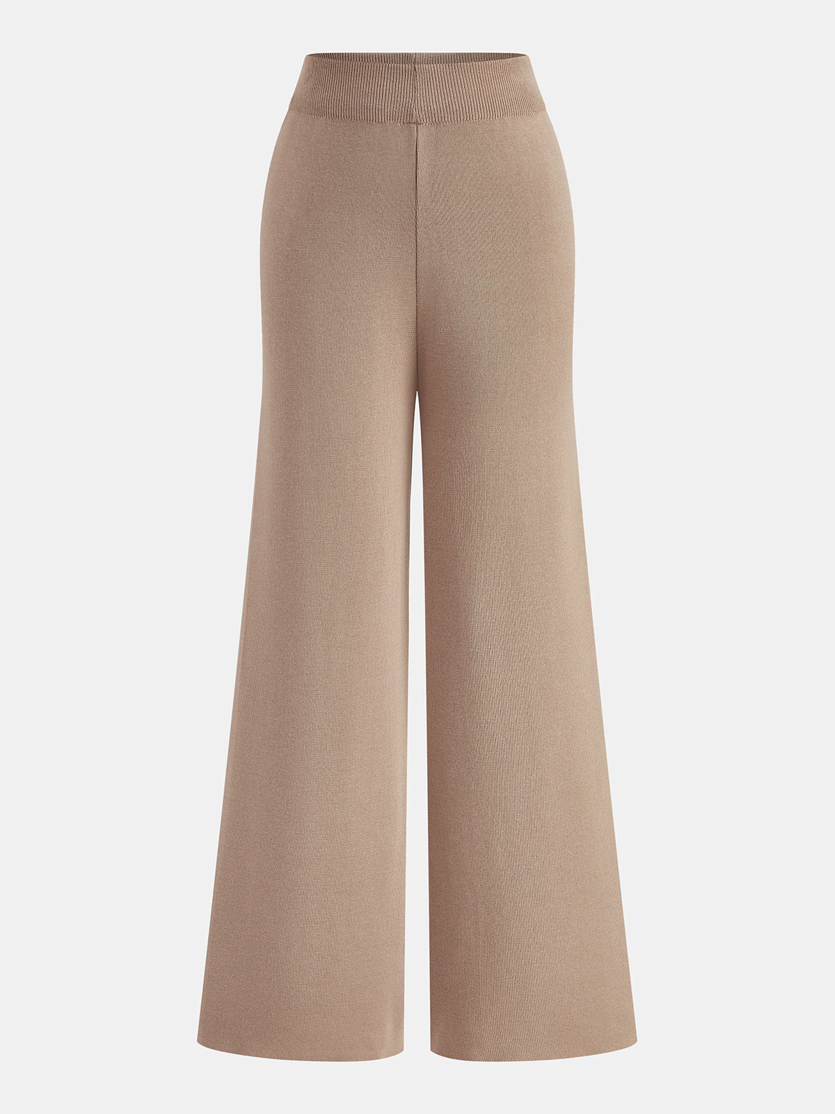 Belted Flare-Sleeve Knit Two-Piece Set - Image 4