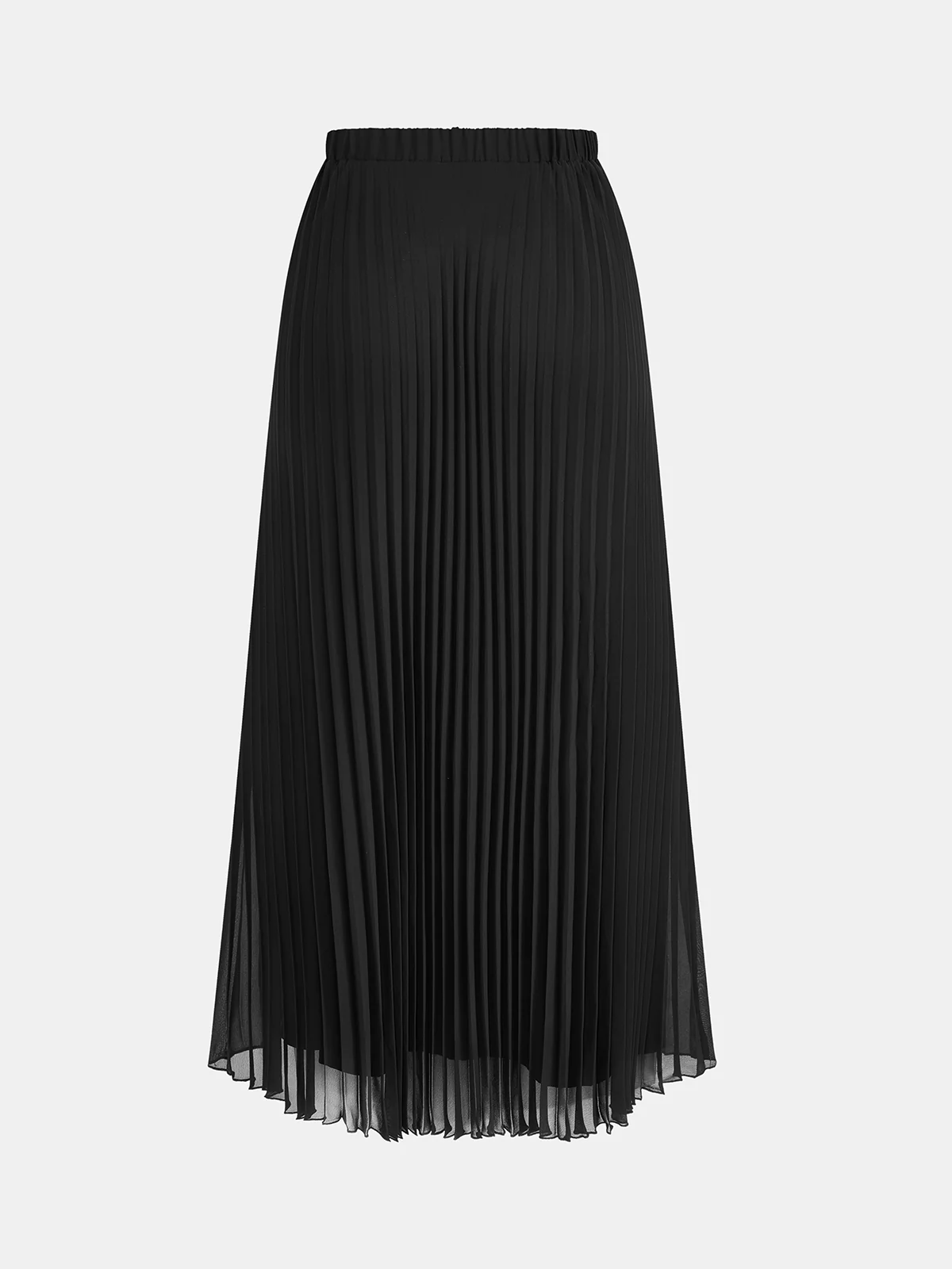 Belted Metal Button Top & Pleated Skirt Set - Image 5