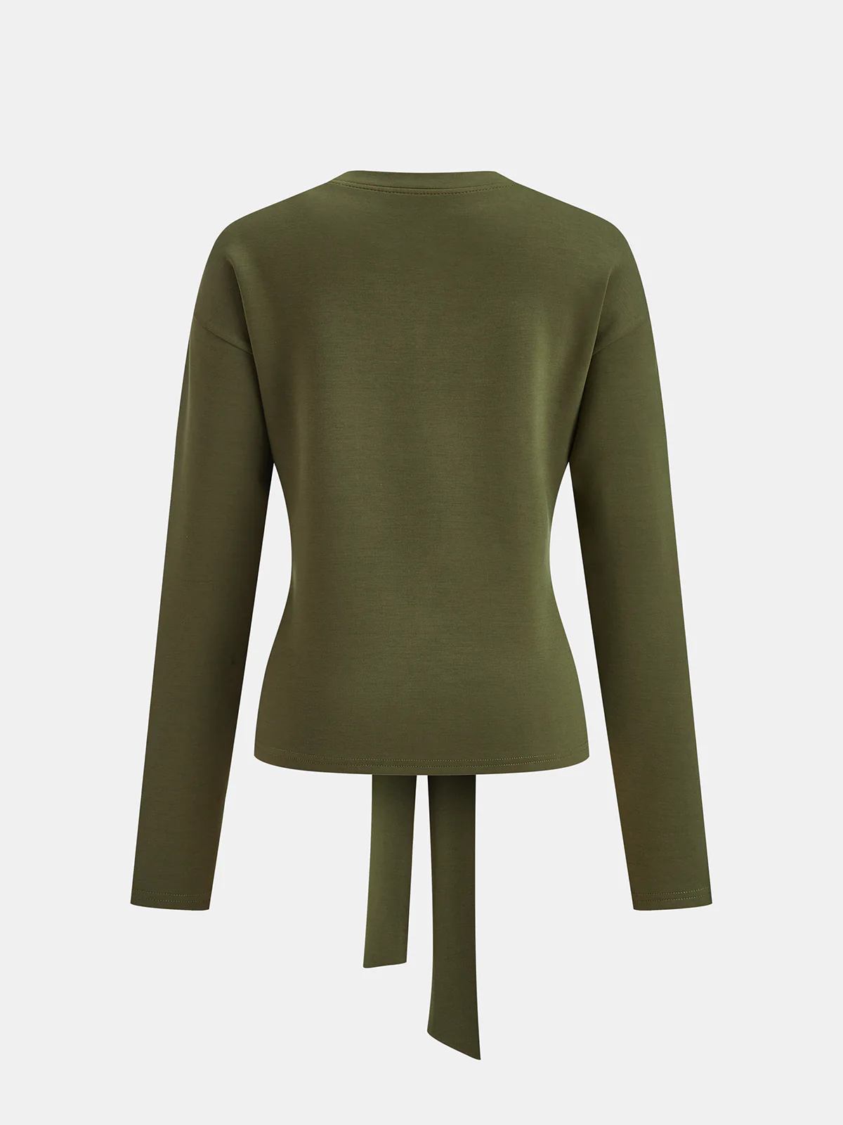 Belted Peplum Top & Wide-Leg Pants Set - Image 3