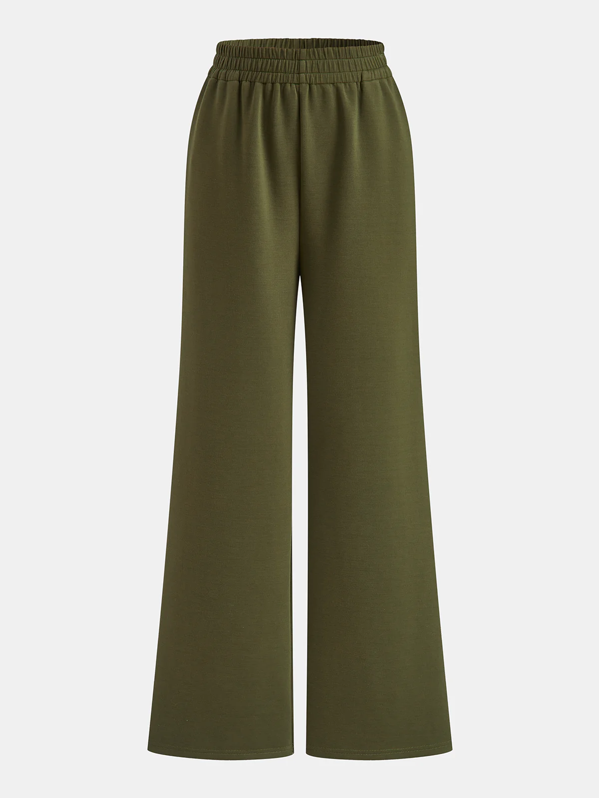 Belted Peplum Top & Wide-Leg Pants Set - Image 4