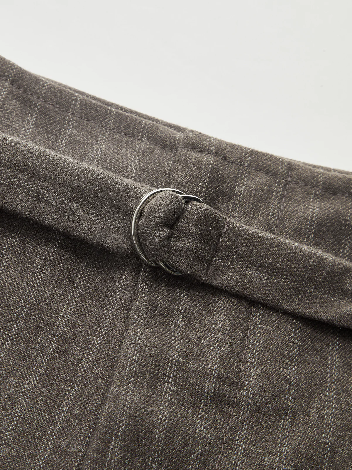 Belted Pinstripe Wide-Leg Pants - Image 4