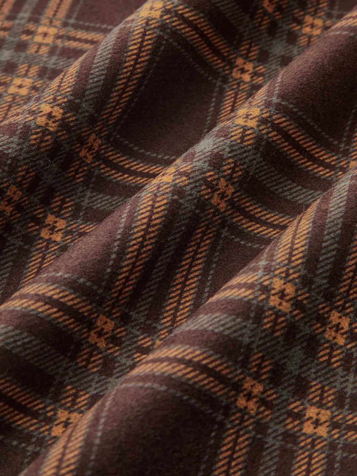 Belted Plaid A-Line Skirt - Image 4