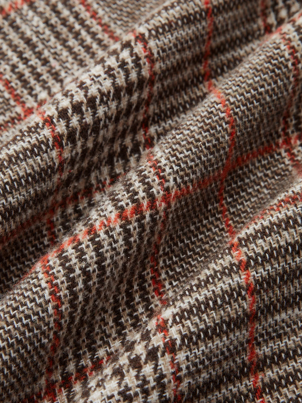 Belted Plaid Tweed Wide-Leg Pants - Image 3