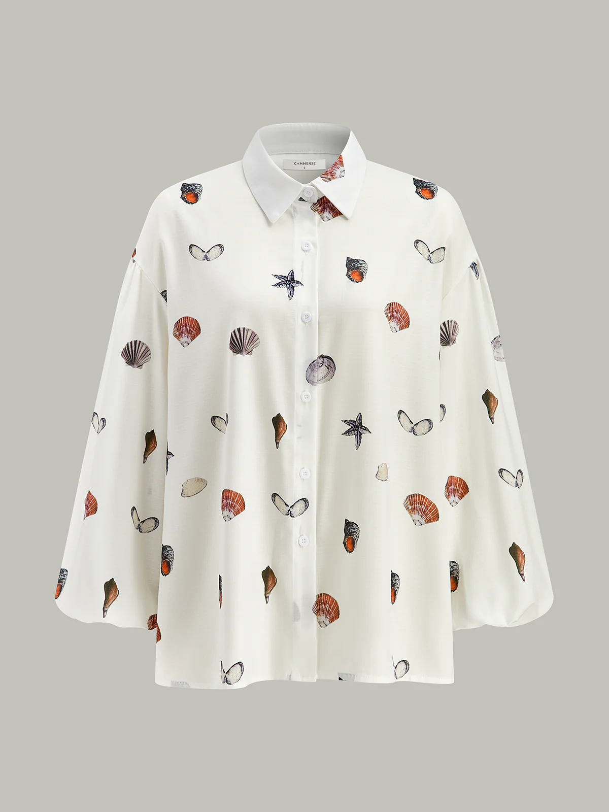 Belted Seashell Print Shorts Set - Image 3