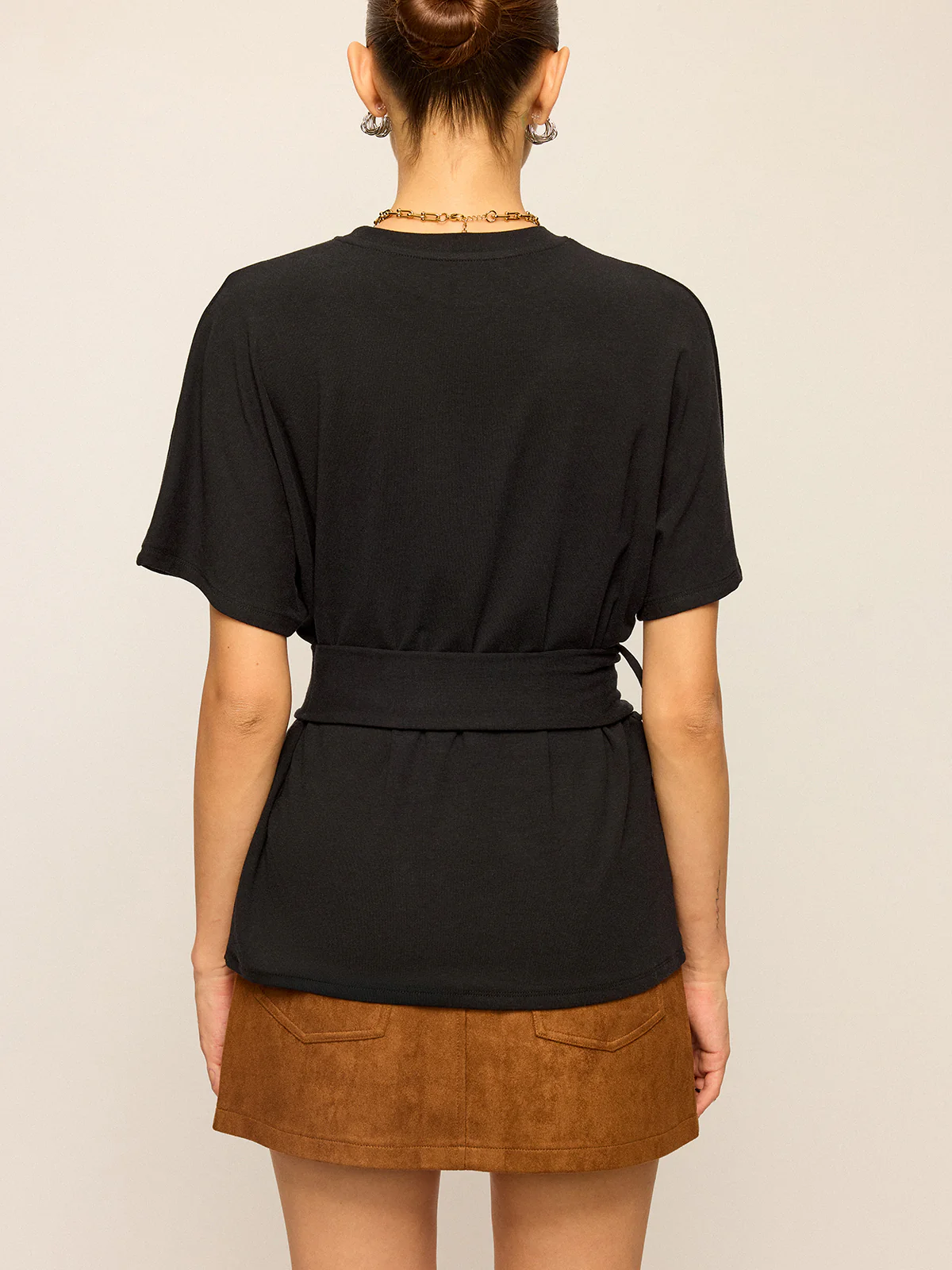 Belted Short-Sleeve Top - Image 6