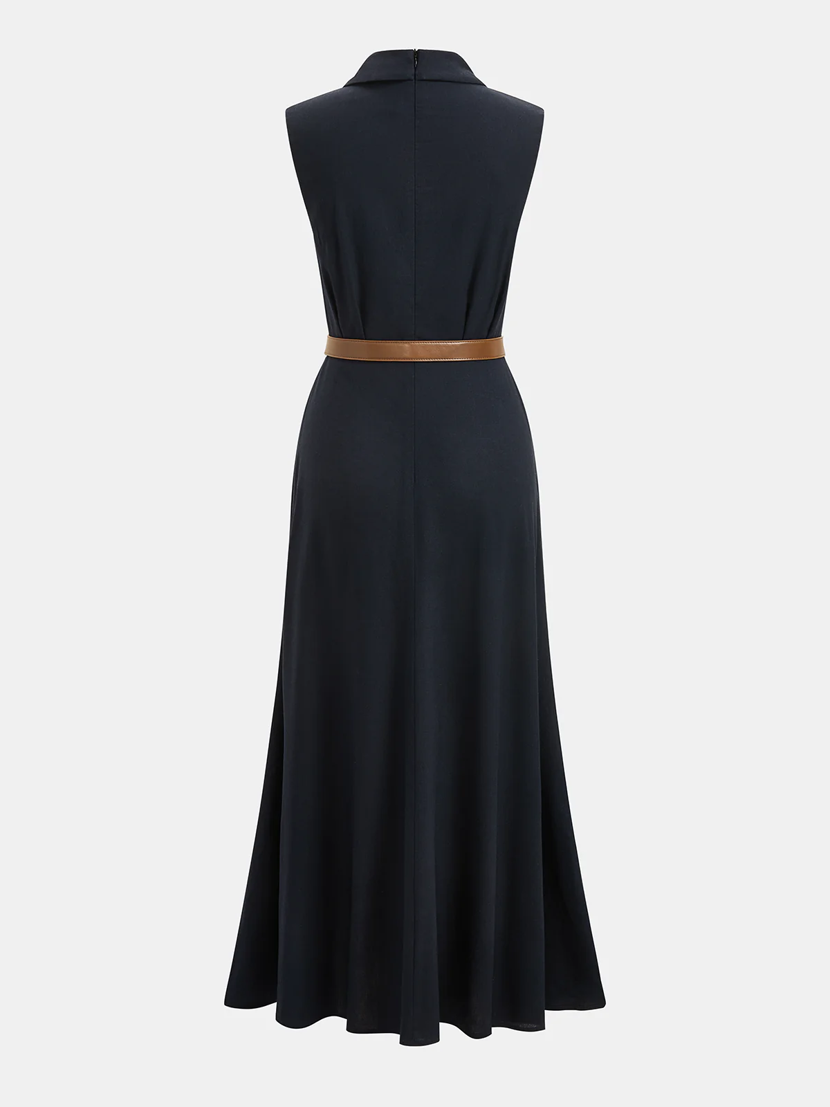 Belted Sleeveless Wrap Maxi Dress - Image 2