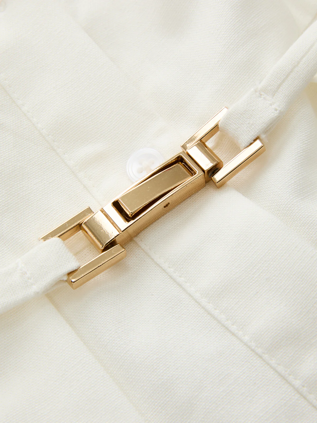 Belted Stand Collar Sleeveless Pleated Shirt Midi Dress - Image 4