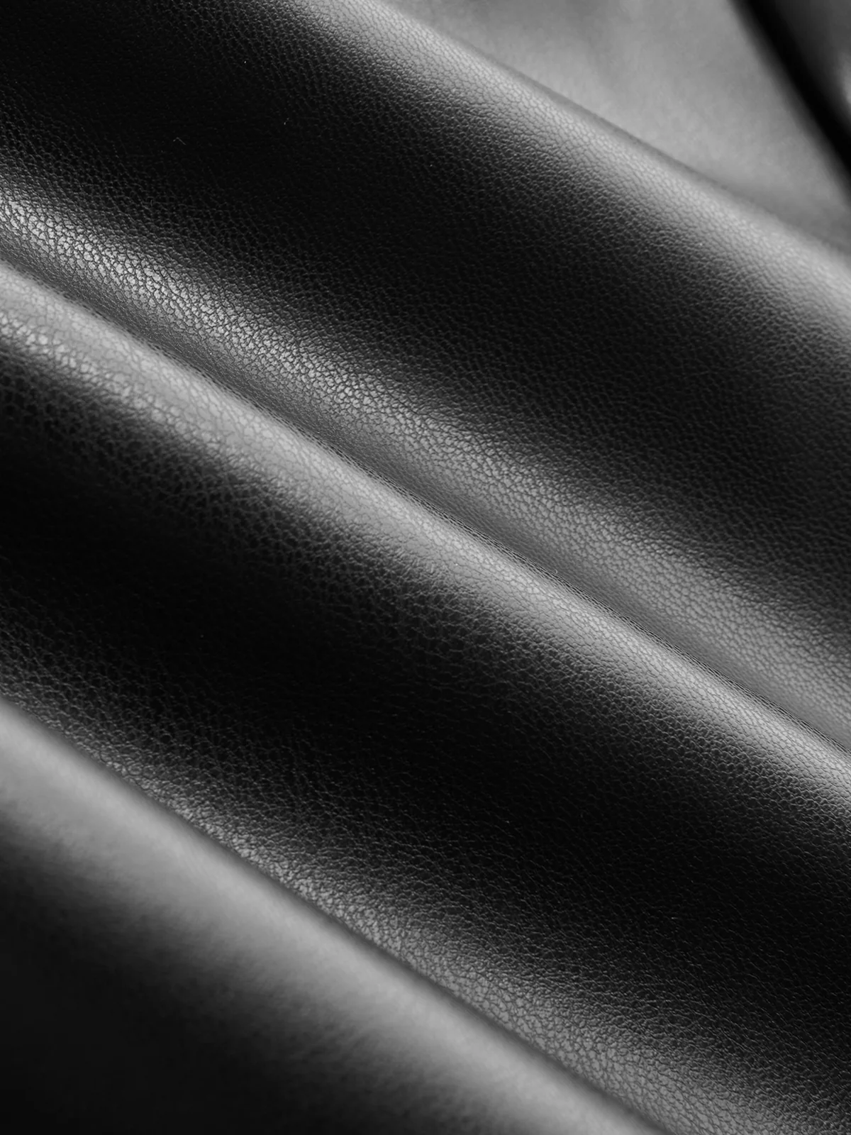 Belted Straight Leg Faux Leather Pants - Image 3