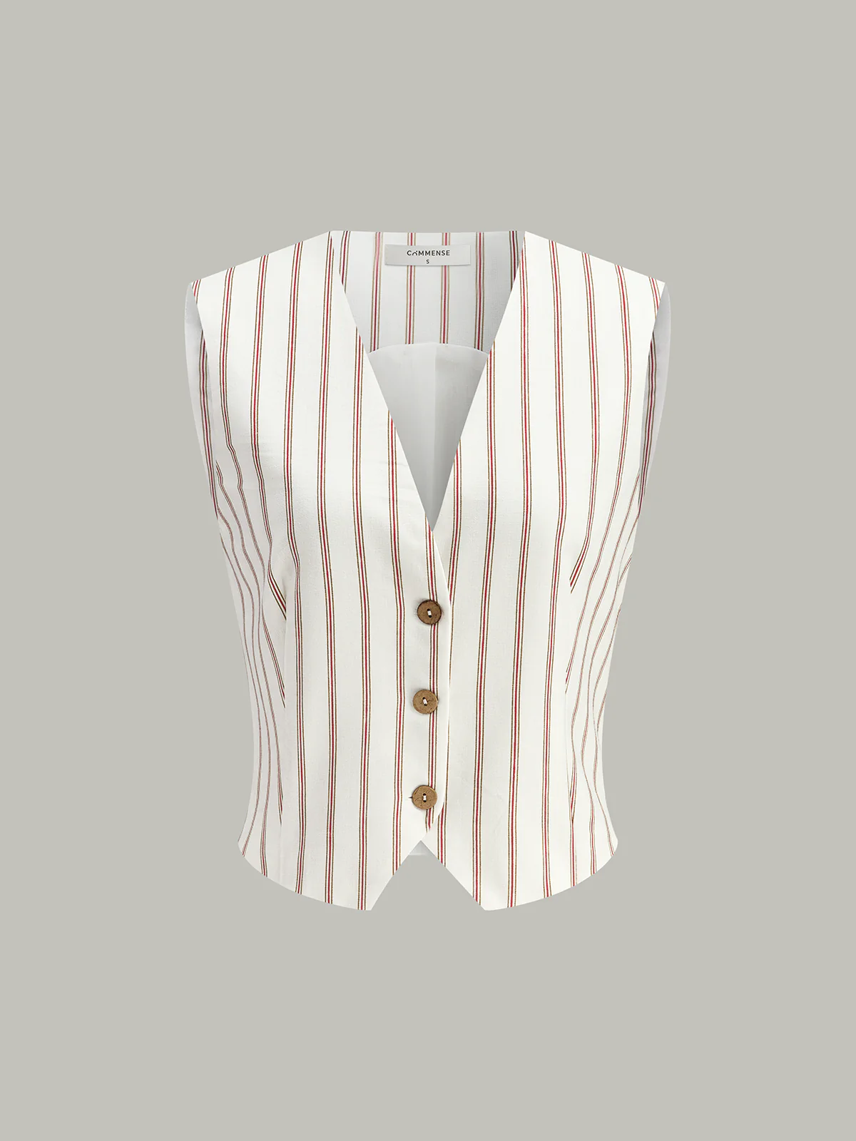 Belted Striped Shorts Set - Image 2
