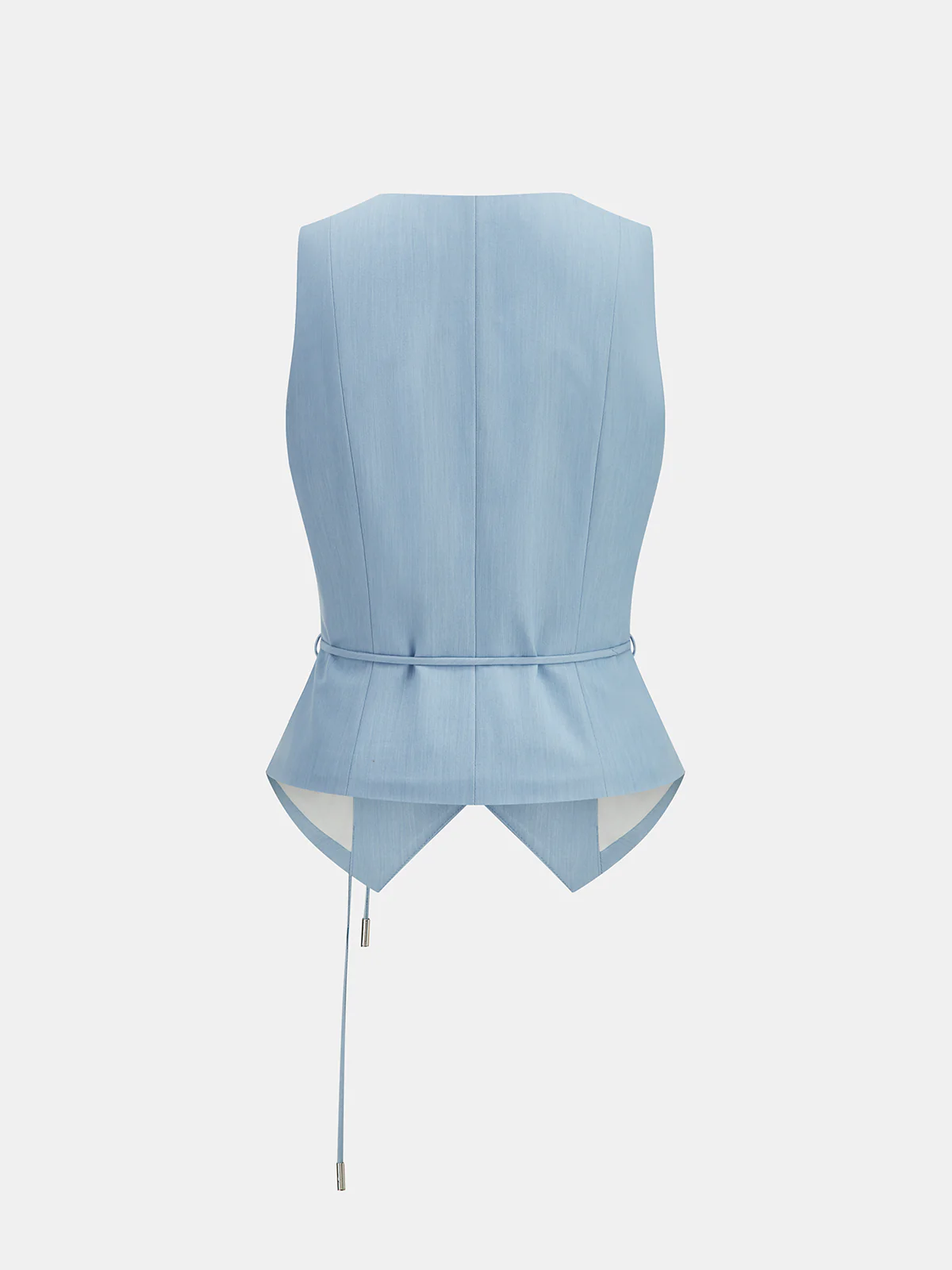 Belted Tailored Vest & Pleated Pants Set - Image 3