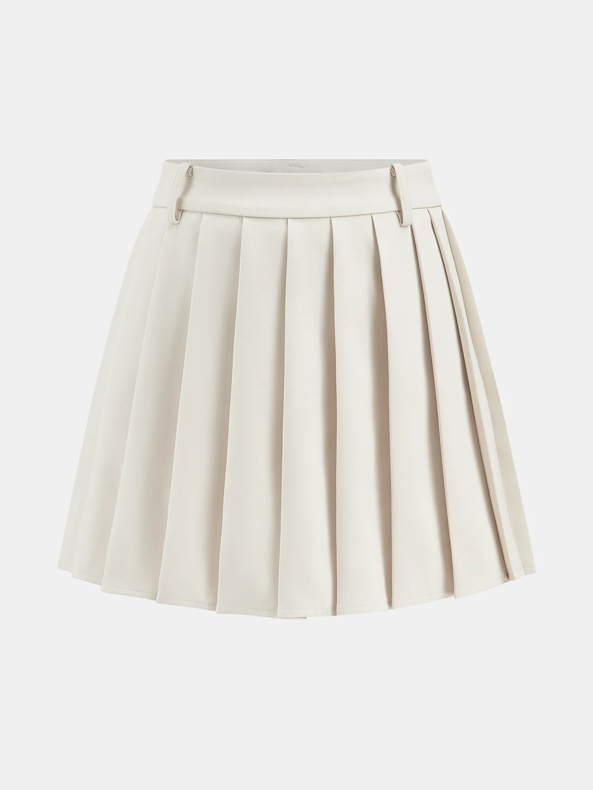 Belted Waistcoat Vest & Pleated Mini Skirt Set - Image 5