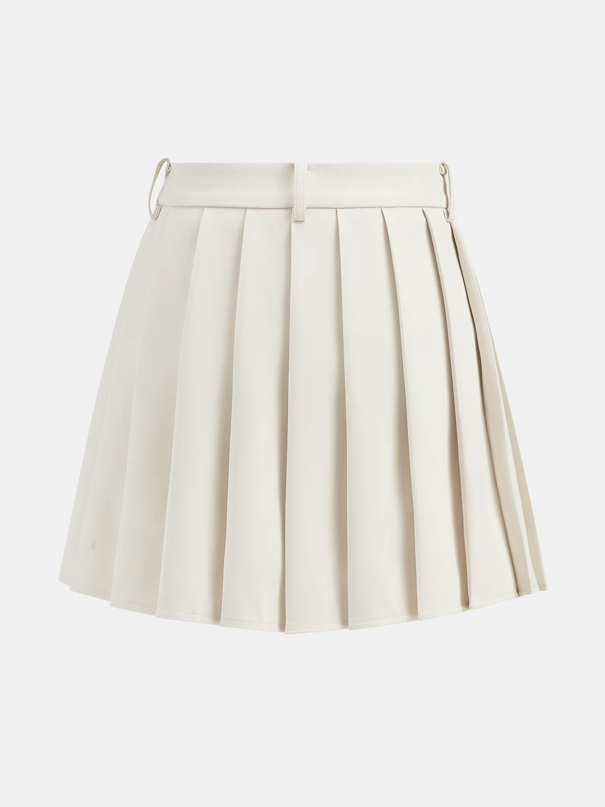 Belted Waistcoat Vest & Pleated Mini Skirt Set - Image 6