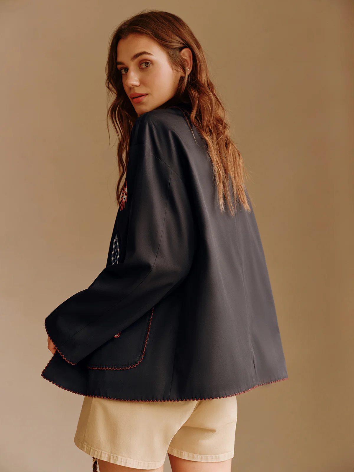 Boheme Embroidery Lapel Jacket - Image 6