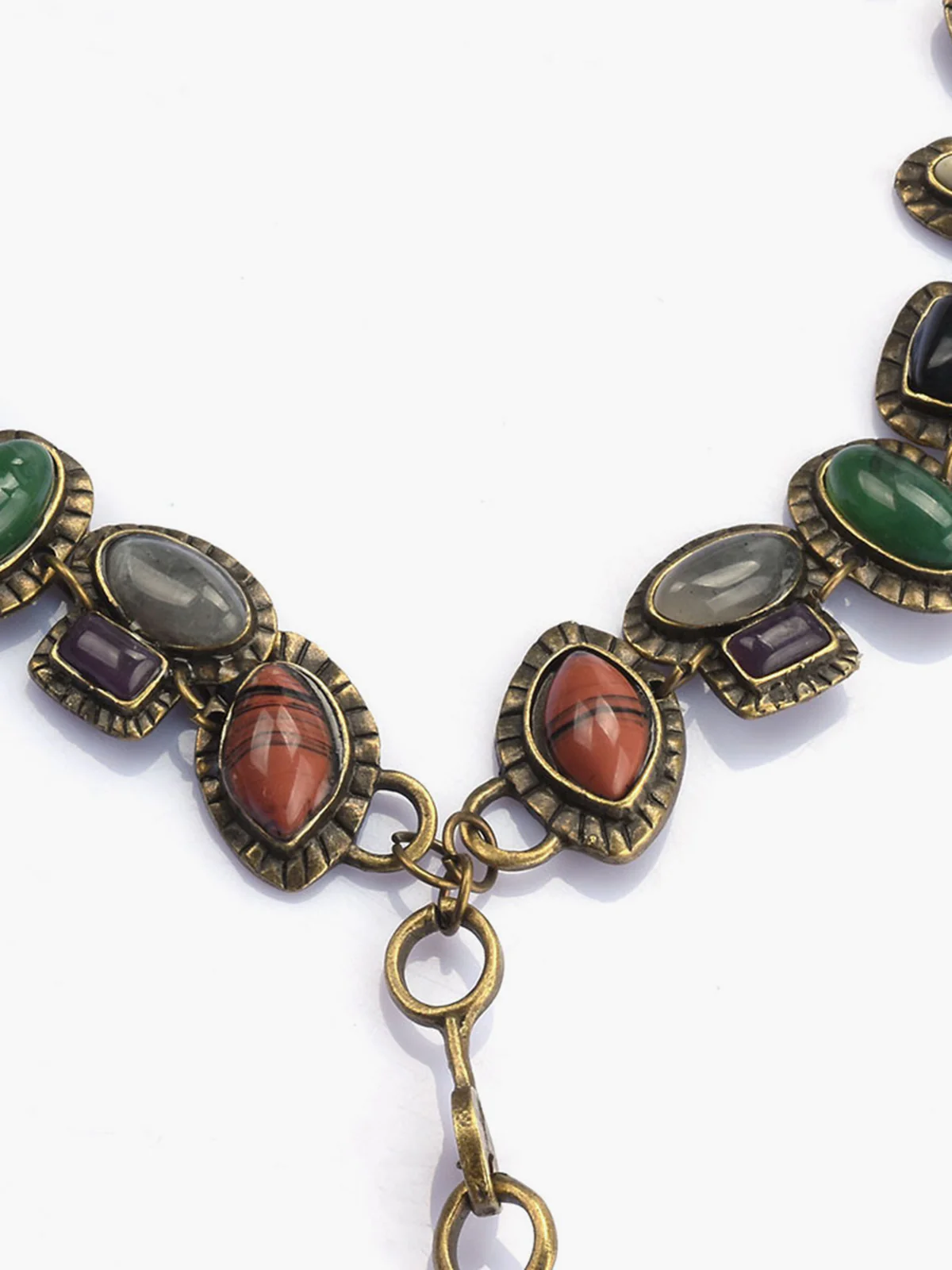 Boheme Geometrical Stones Pendant Necklace - Image 3