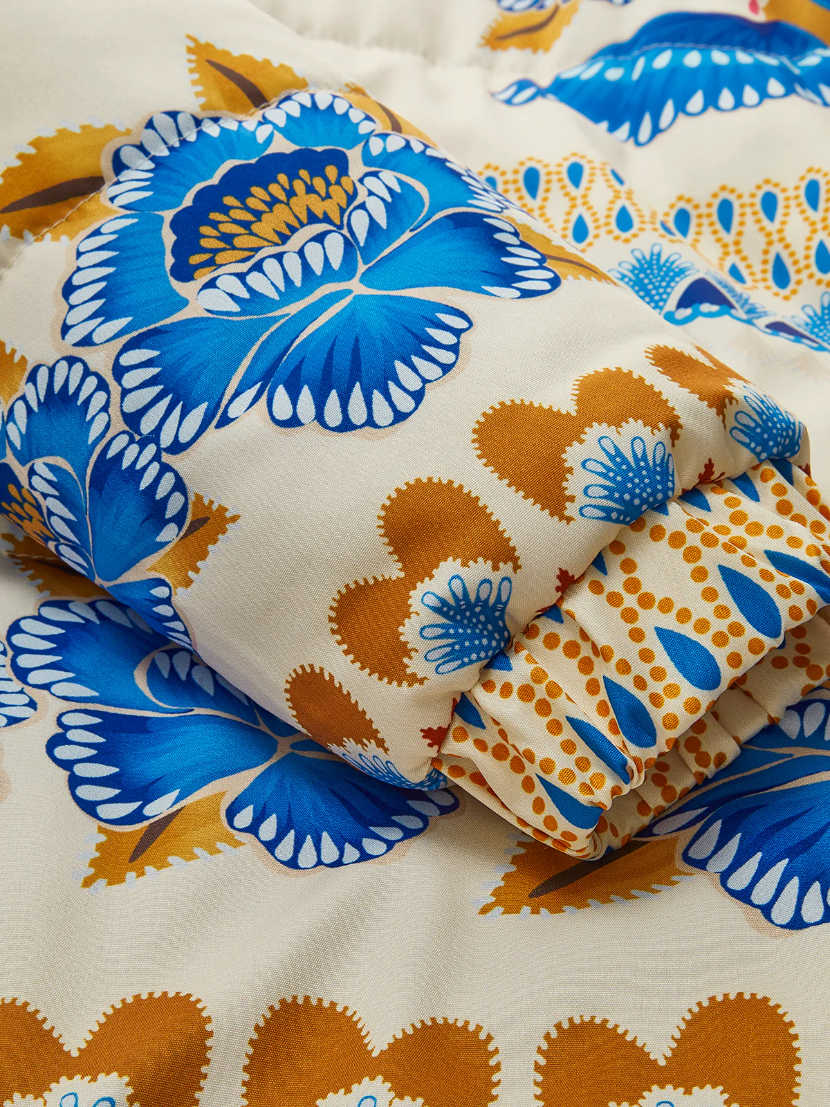 Boheme Printed Zipper Winter Coat - Image 4
