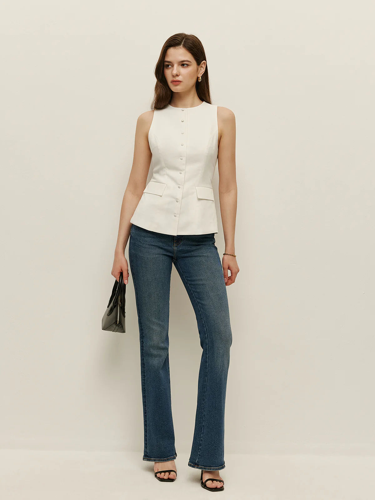 Bow Back Detail Sleeveless Top - Image 6