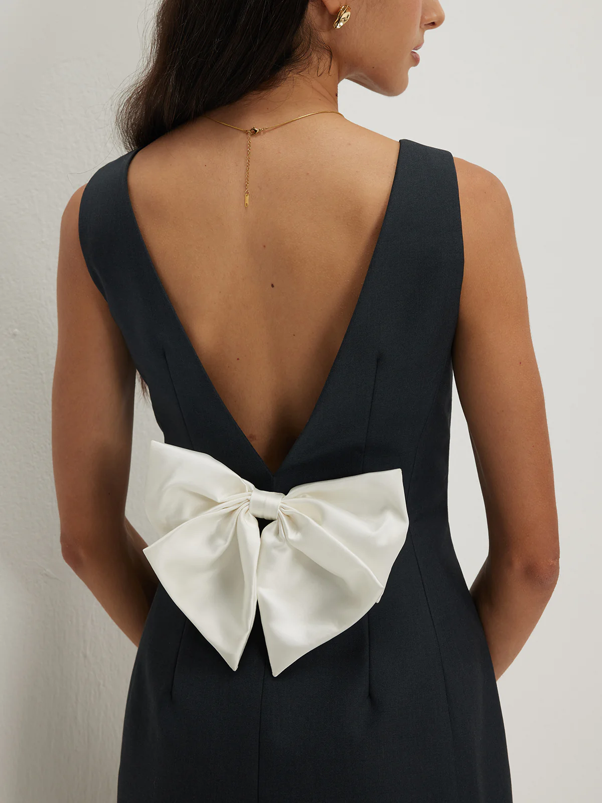 Bow Backless Tank Dress - Image 6