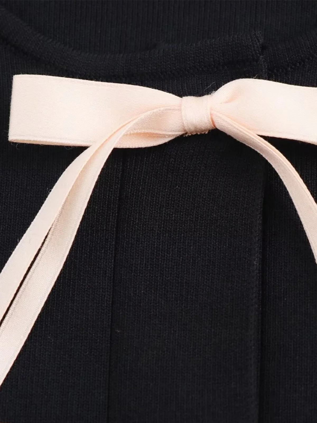 Bow Decor Pockets Knit Top - Image 3