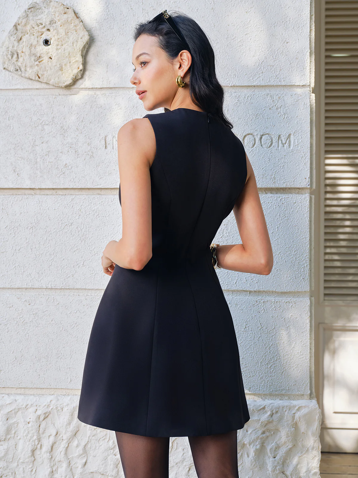 Bow-Decor Zipper Tank Dress - Image 6