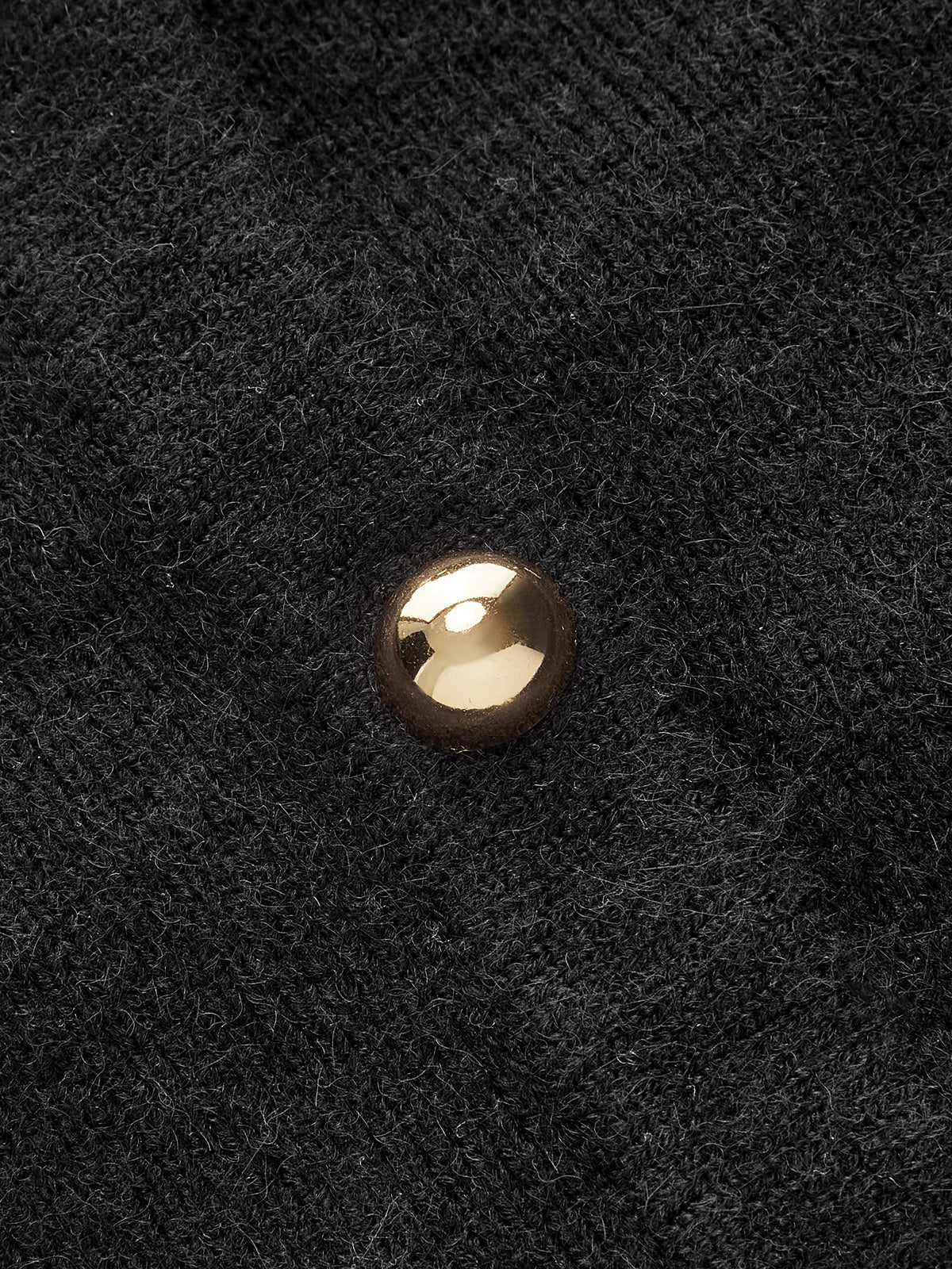 Bow Detail Metal Button Knit Cardigan - Image 3