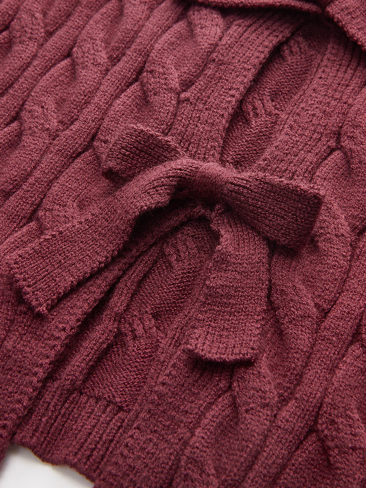 Bow Front Cutout Sweater Vest - Image 3