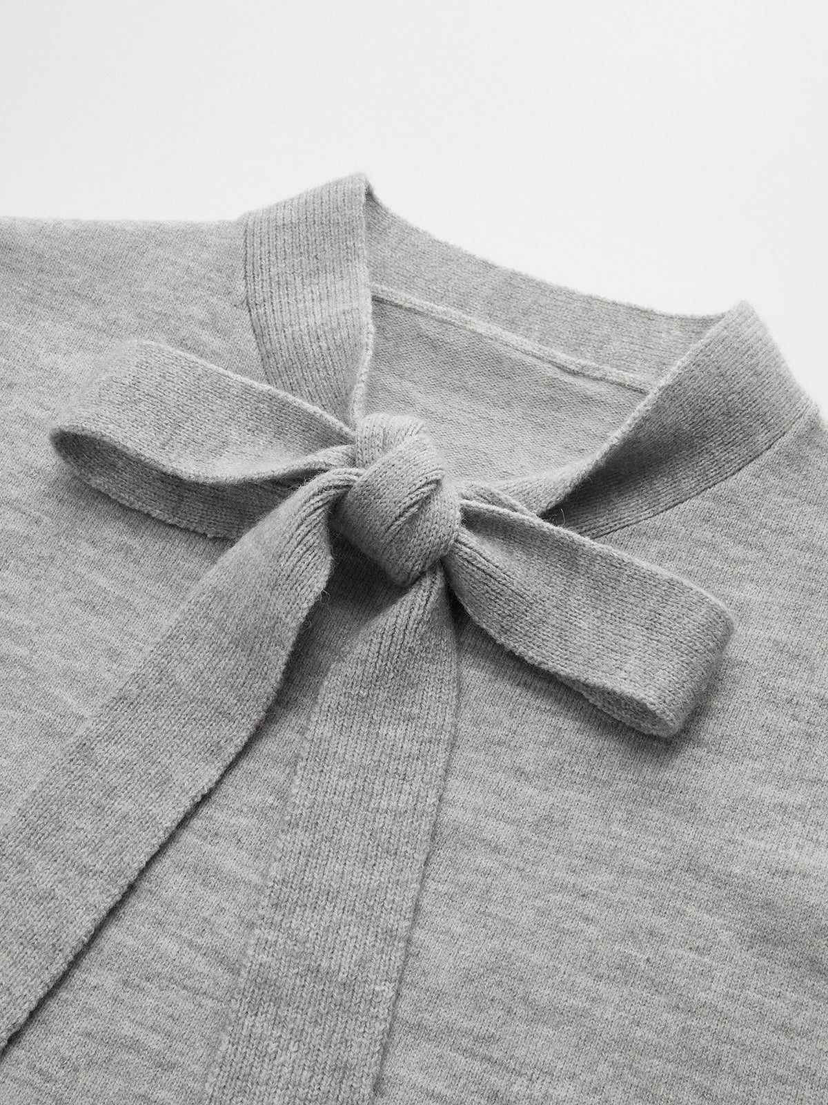 Bow Neck Sleeveless Knit Vest - Image 4